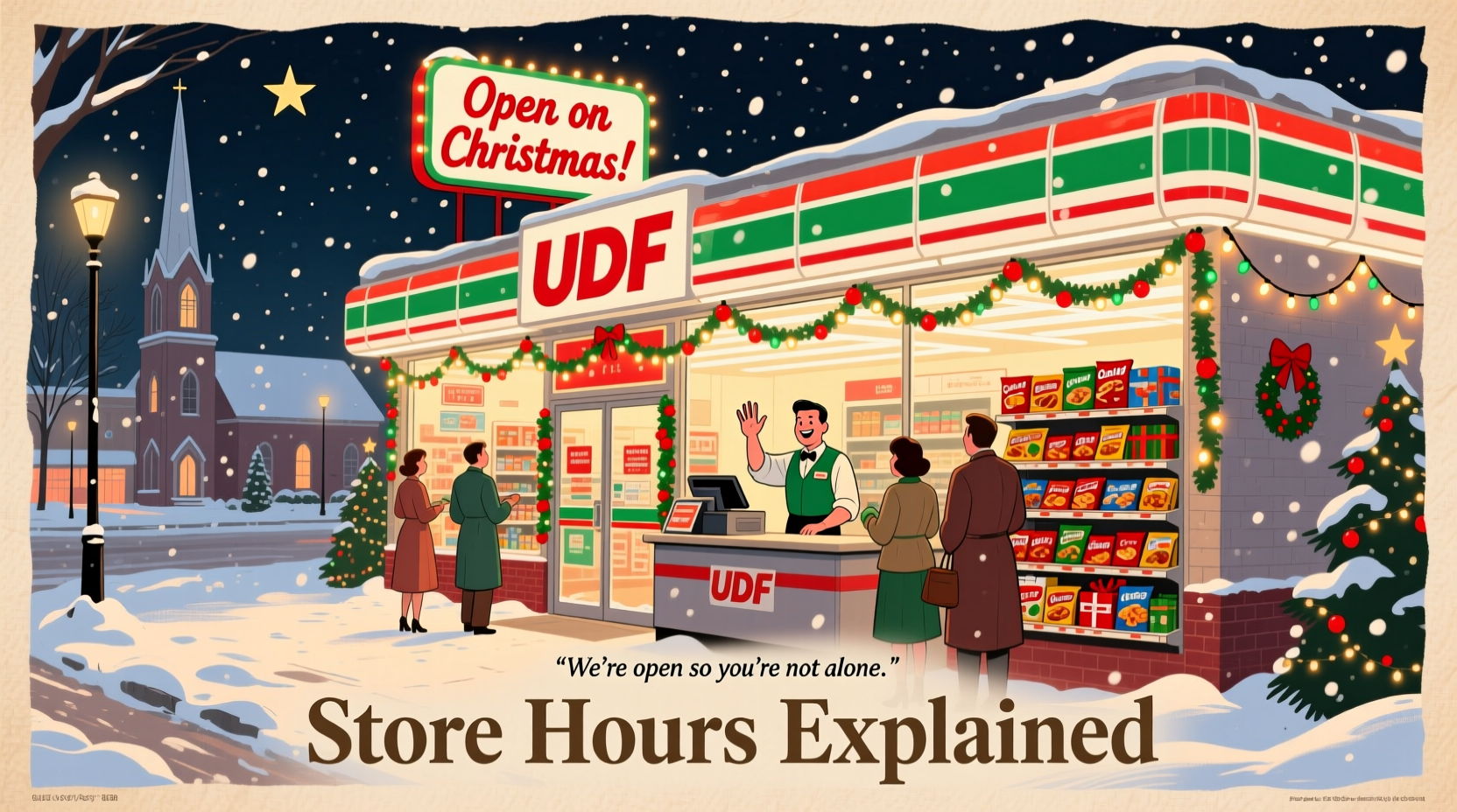 is udf open on christmas