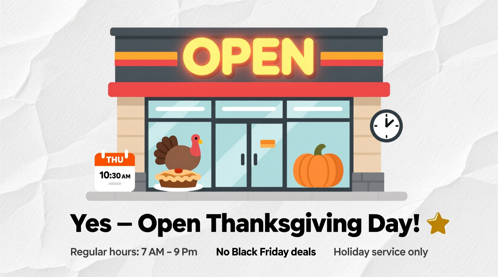 is super saver open on thanksgiving
