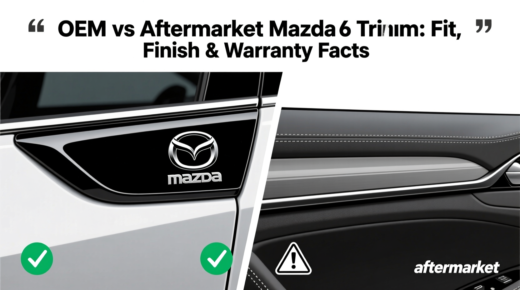oem vs aftermarket mazda 6 trim