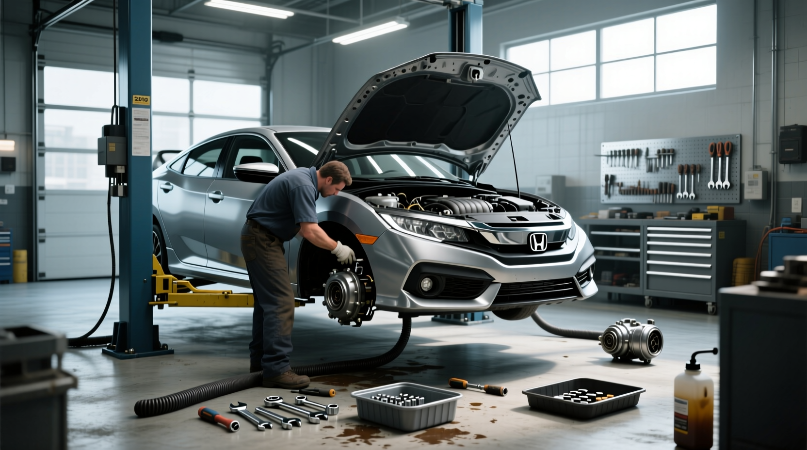 How to Replace a Honda Civic Power Steering Pump