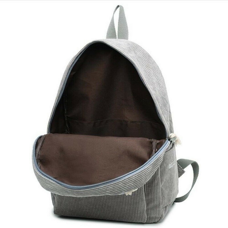 حقيبة ظهر مدرسية مخملية ناعمة حقيبة كتب كلاسيكية حقيبة ظهر مدرسية بالجملة