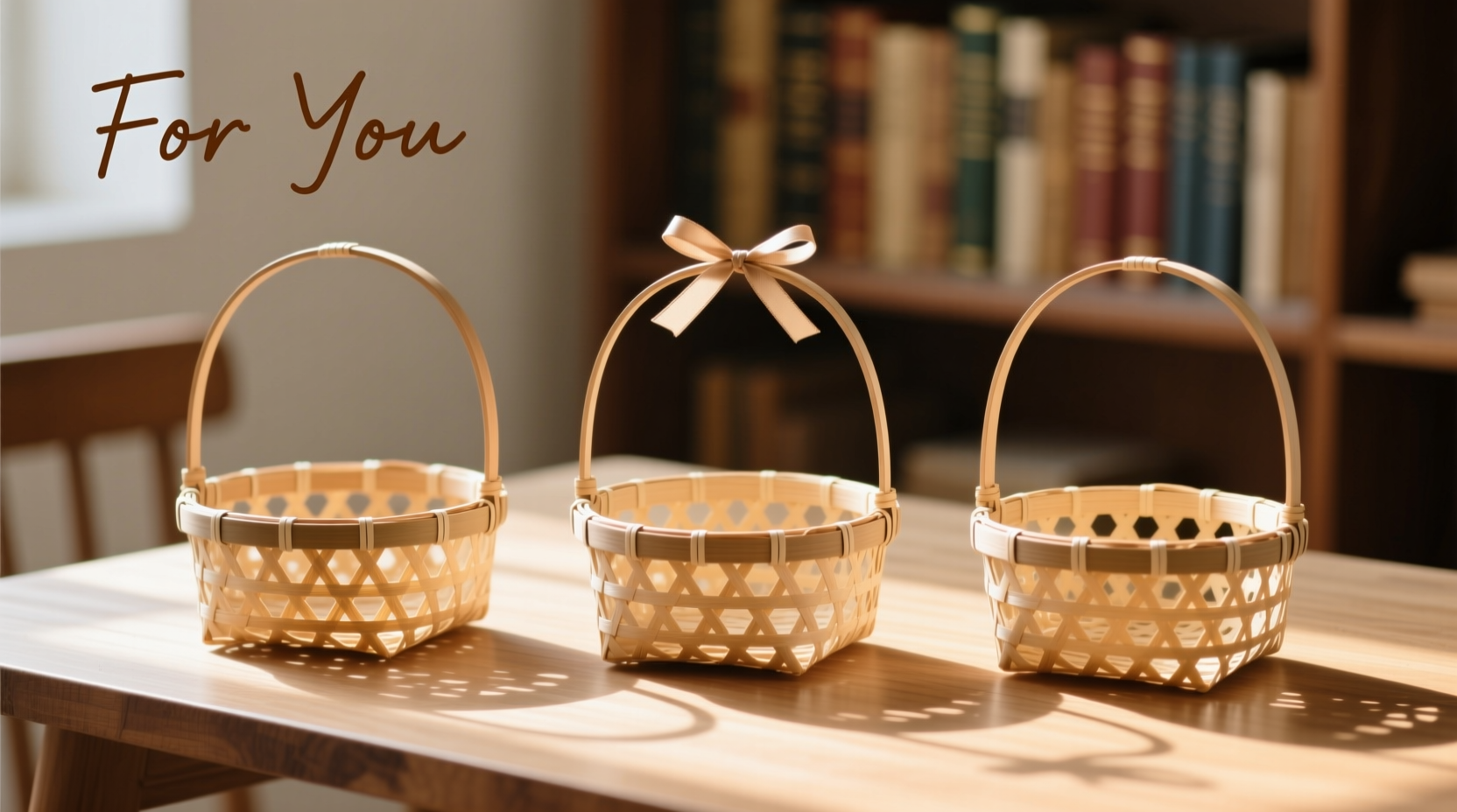 empty baskets for gifts to create personalized presents