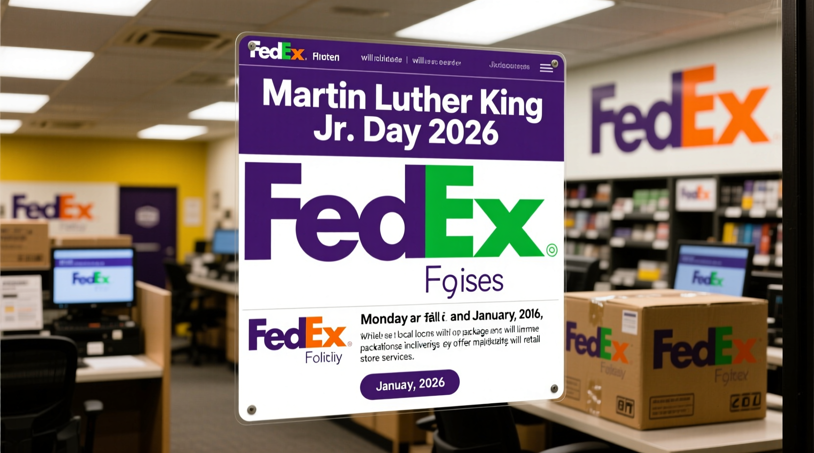 is fedex open on mlk day 2026