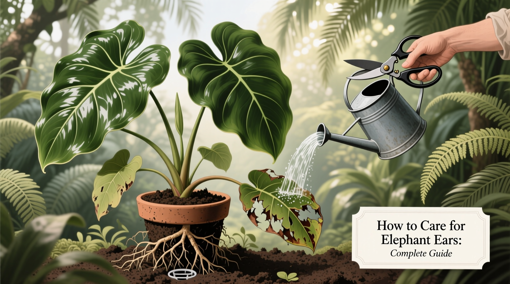 how to care for elephant ears