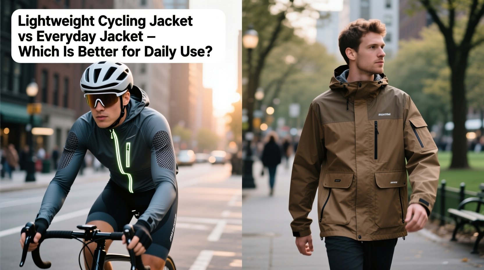lightweight vs cycling jacket which jacket is better for everyday use