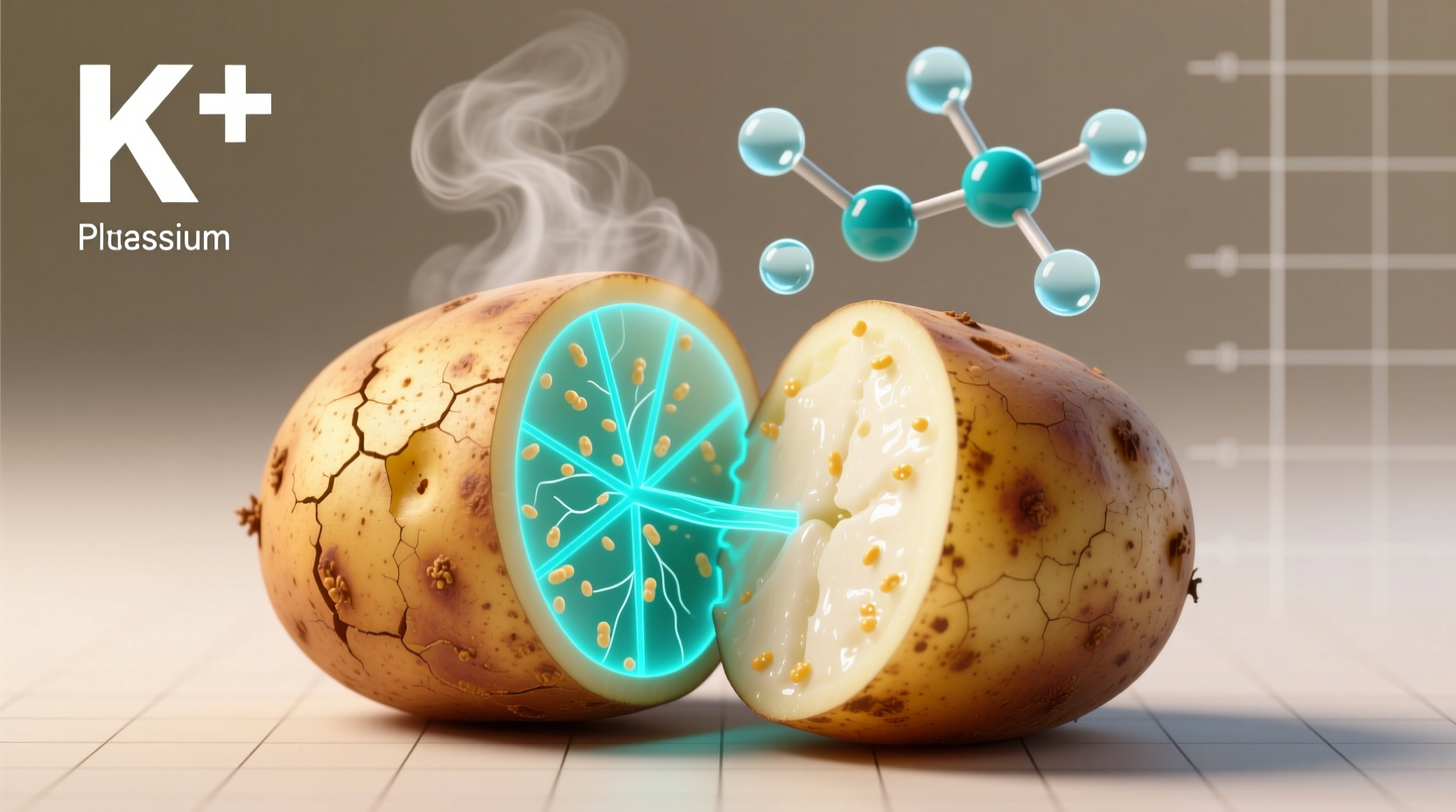 potassium in baked potato