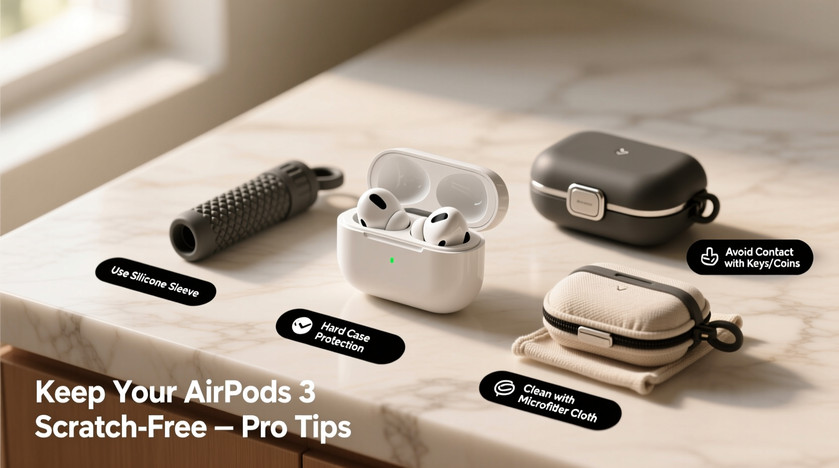 effective strategies to prevent scratches on your airpods 3 and keep them looking new