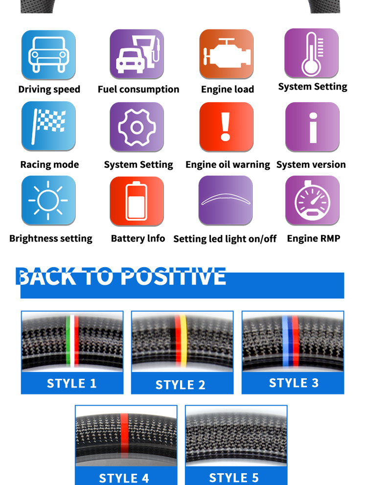 For BMW E60 E63 M5 M6 Custom Alcantar-a Carbon Fiber LED Racing Steering Wheel Original Factory