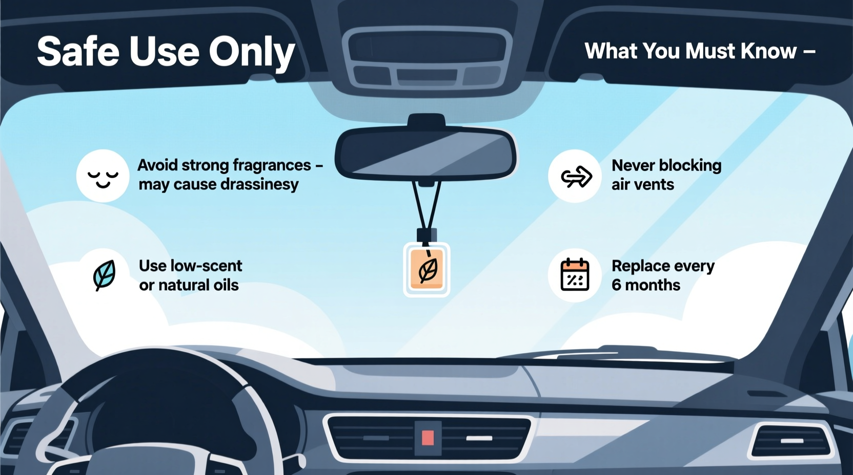 car perfumes safety new drivers