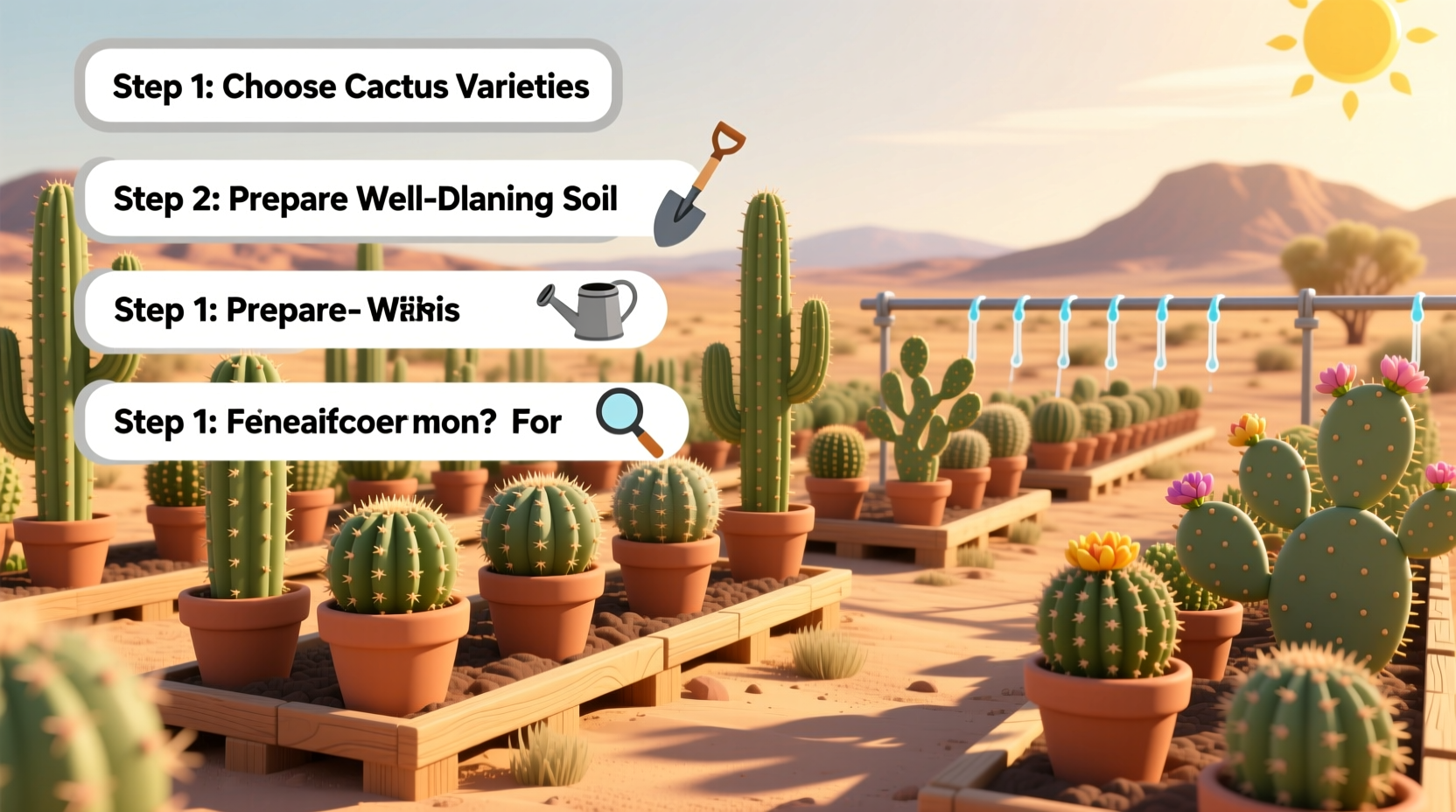 how to make a cactus farm