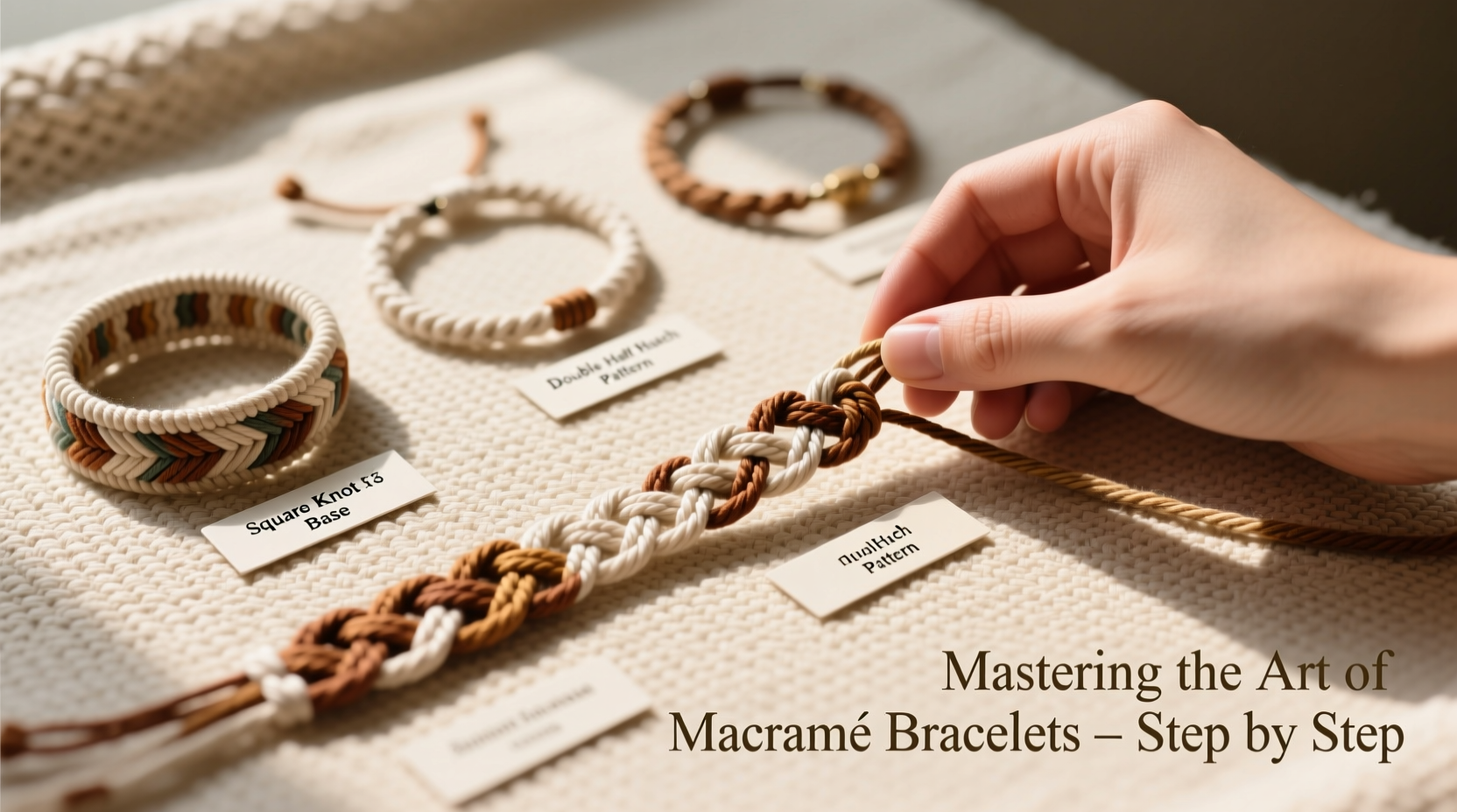 mastering the art of macrame bracelets step by step guide for stunning designs