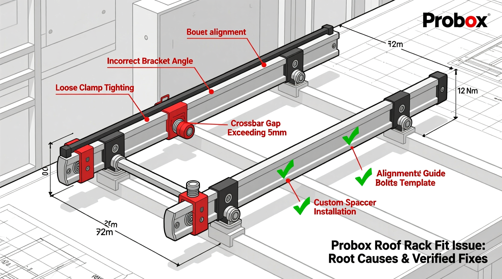 probox roof rack fit issue