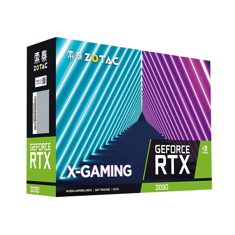 GDDR6X 384와 주식 ZOTAC RTX3090 게임 OC 24G 게임 그래픽 카드는 RTX 3090 게임 GPU를 물었습니다