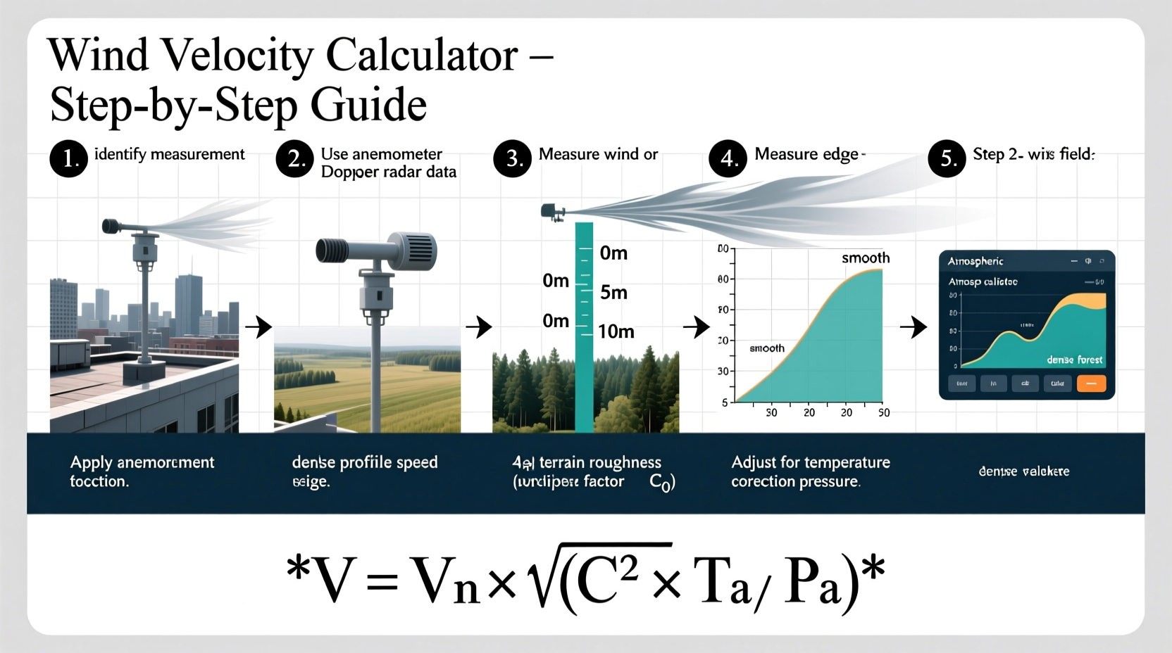 a step by step guide to accurately calculate wind velocity for any environment