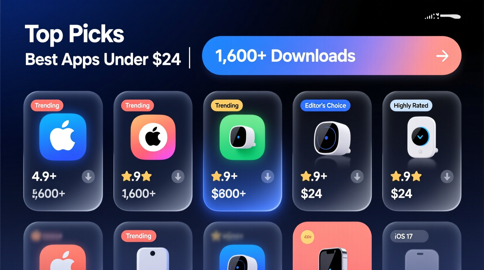 explore the best app for smart devices with top picks under 24 and over 1600 orders