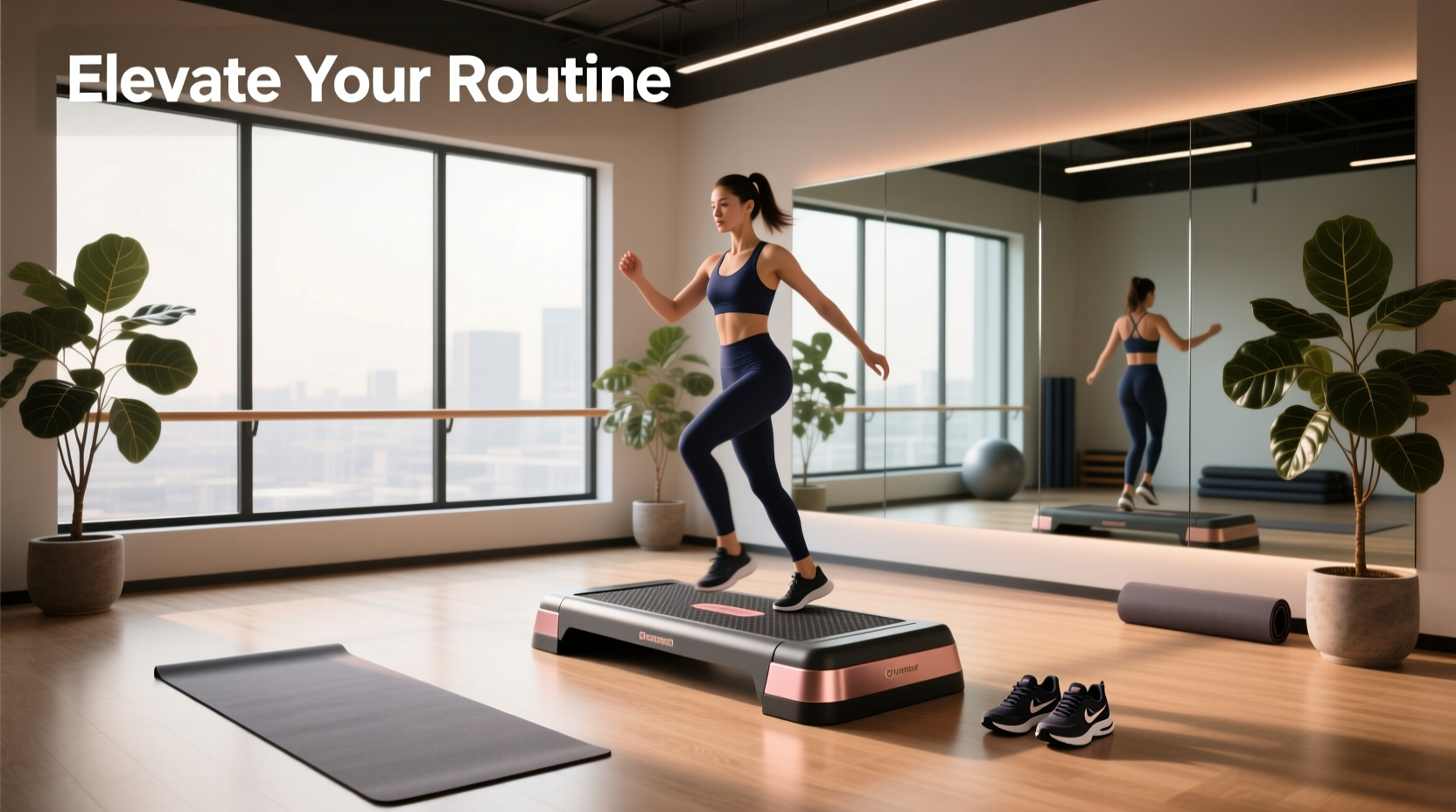 aerobic stepper platform guide