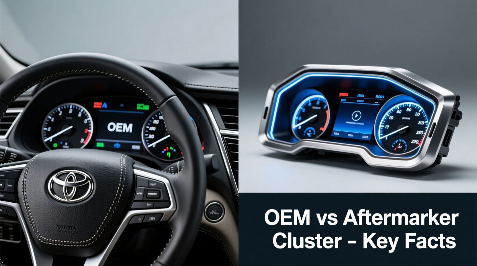 Toyota Camry Aftermarket vs OEM Cluster: Key Facts