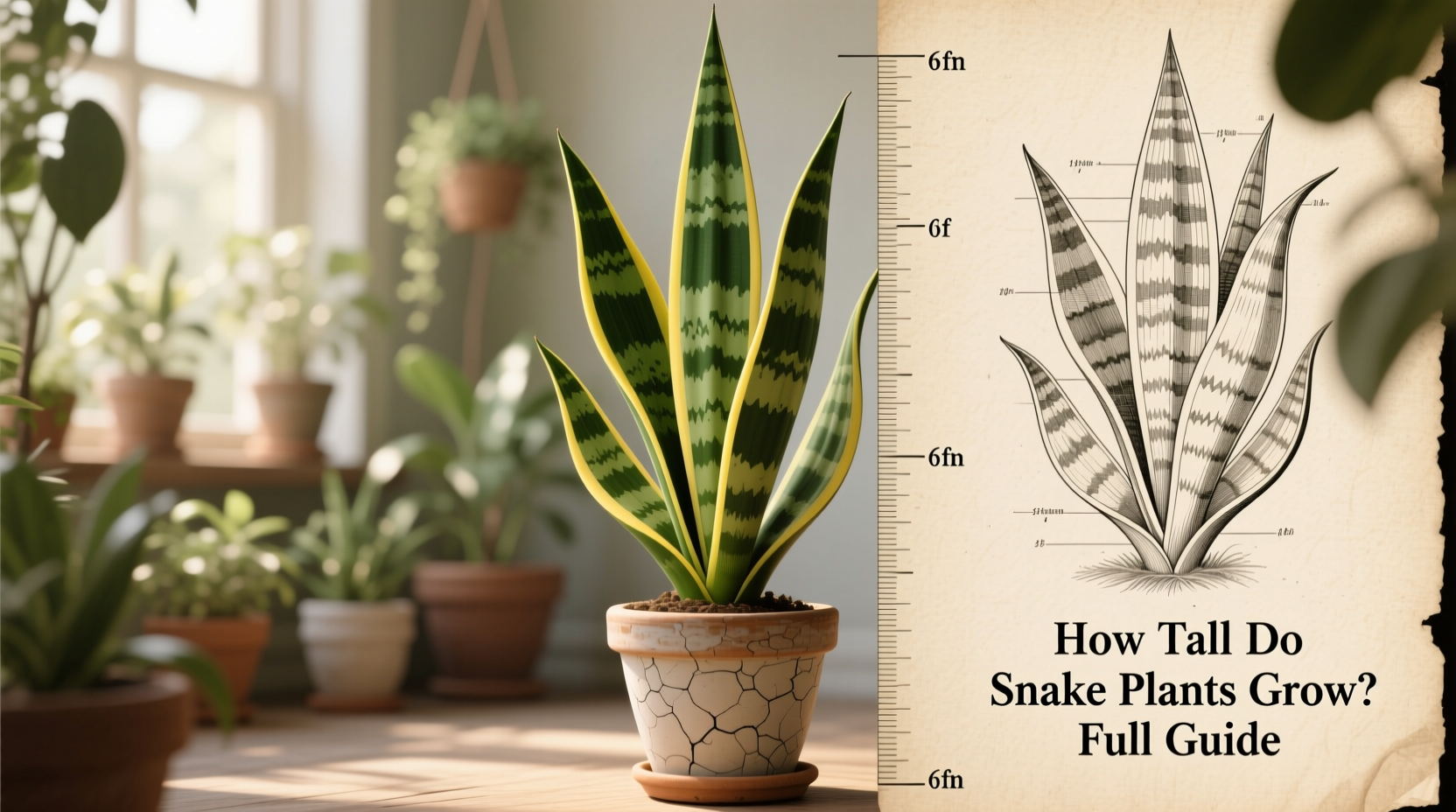 How Tall Do Snake Plants Grow? Full Guide