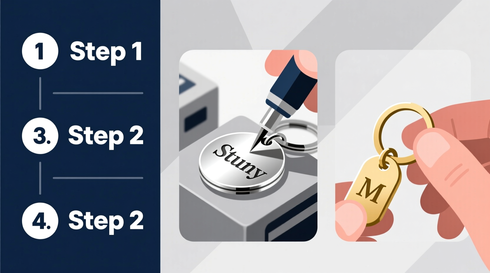 step by step guide to personalizing metal keychains with initials for a unique touch