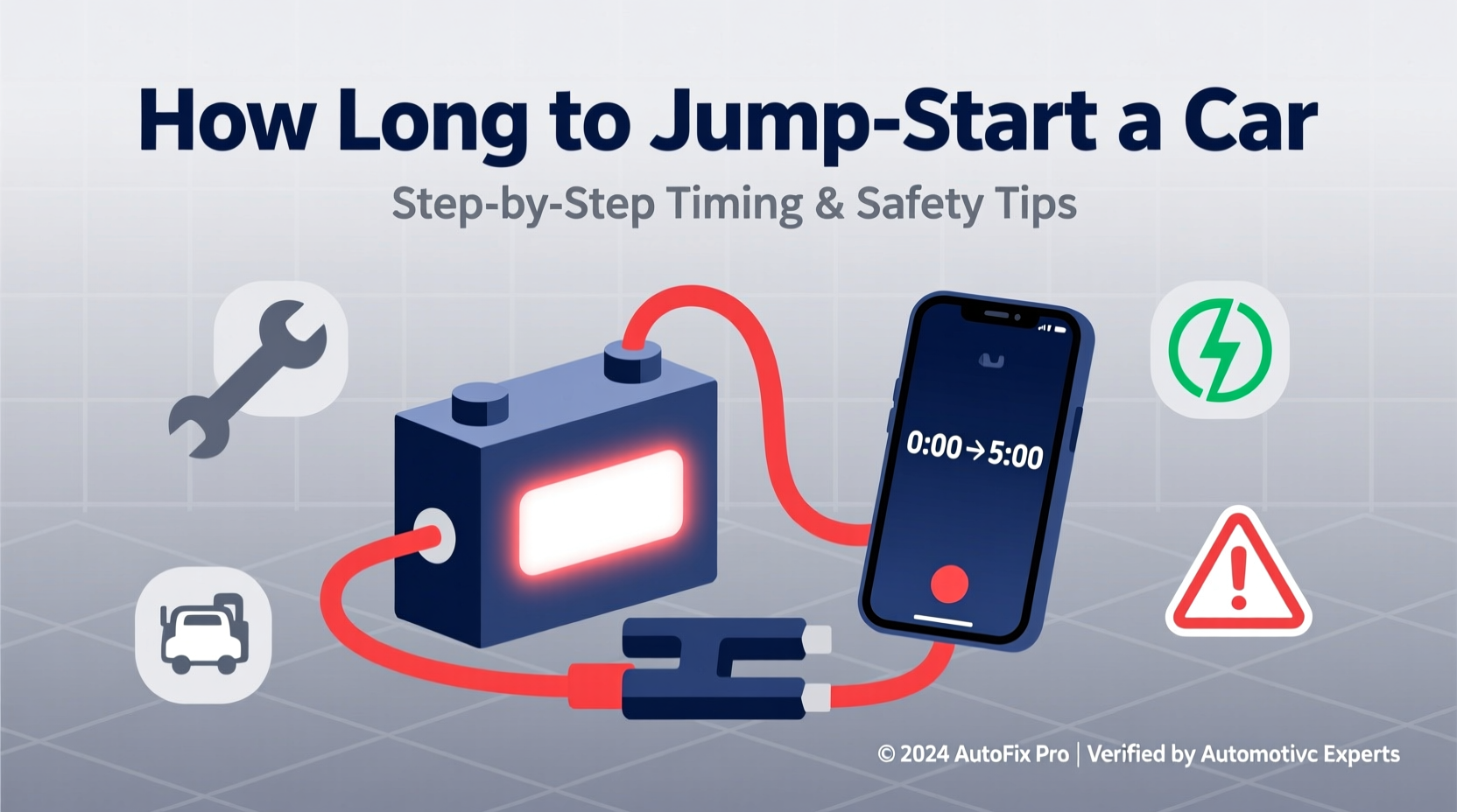 how long should it take to jumpstart a car