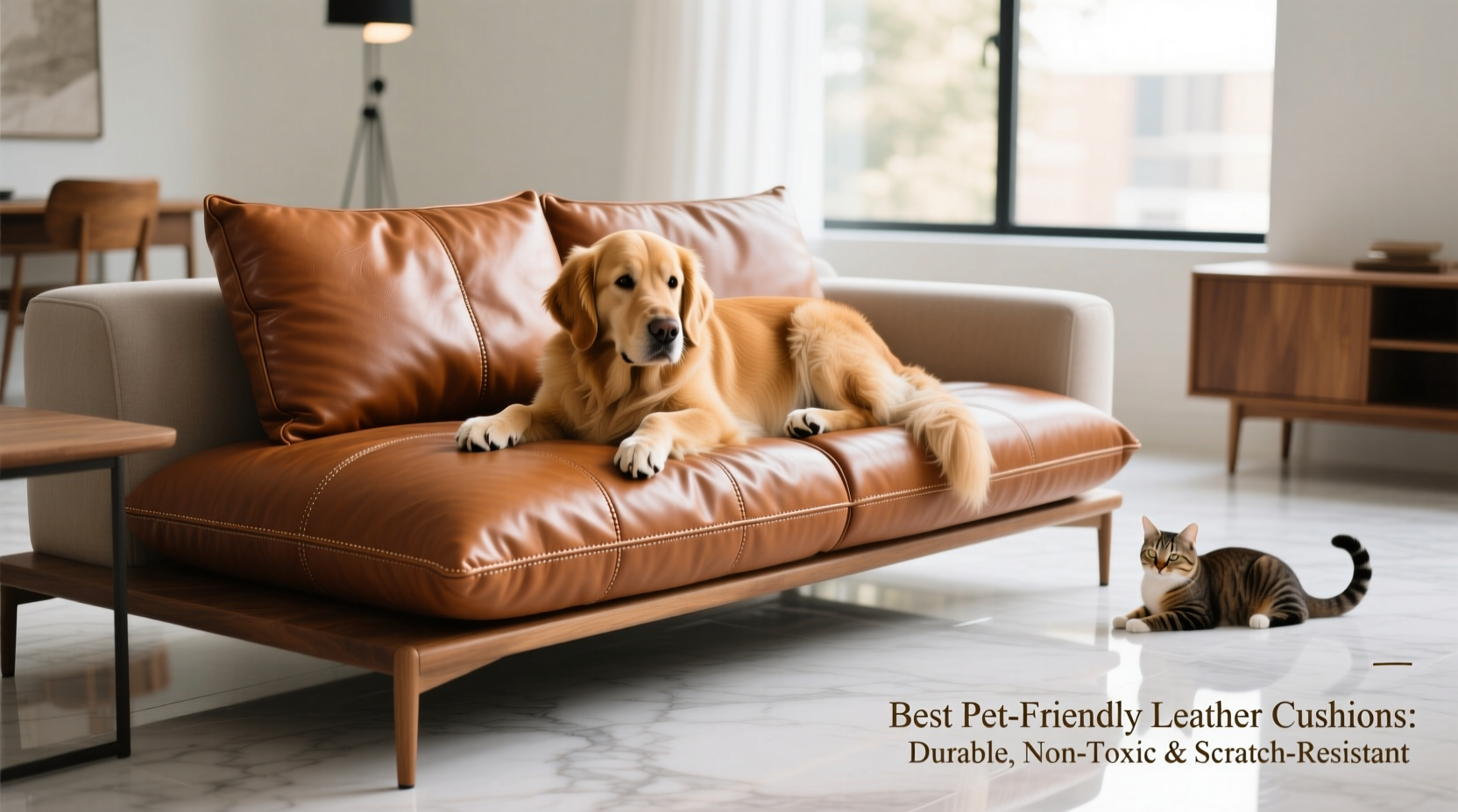 pet friendly leather cushion