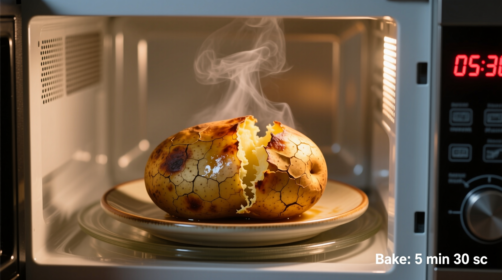 bake a potato in microwave