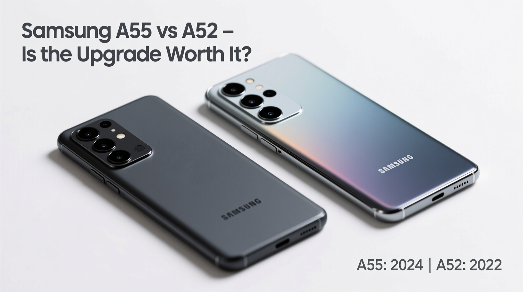 samsung a55 vs a52 is it worth upgrading or is the older model still good