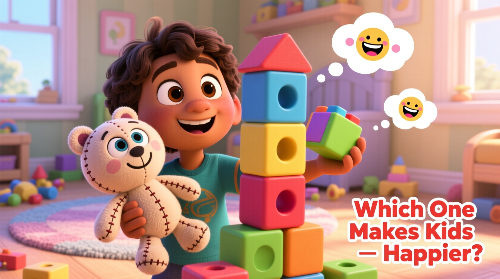 stitch plush vs building blocks which one makes kids happier