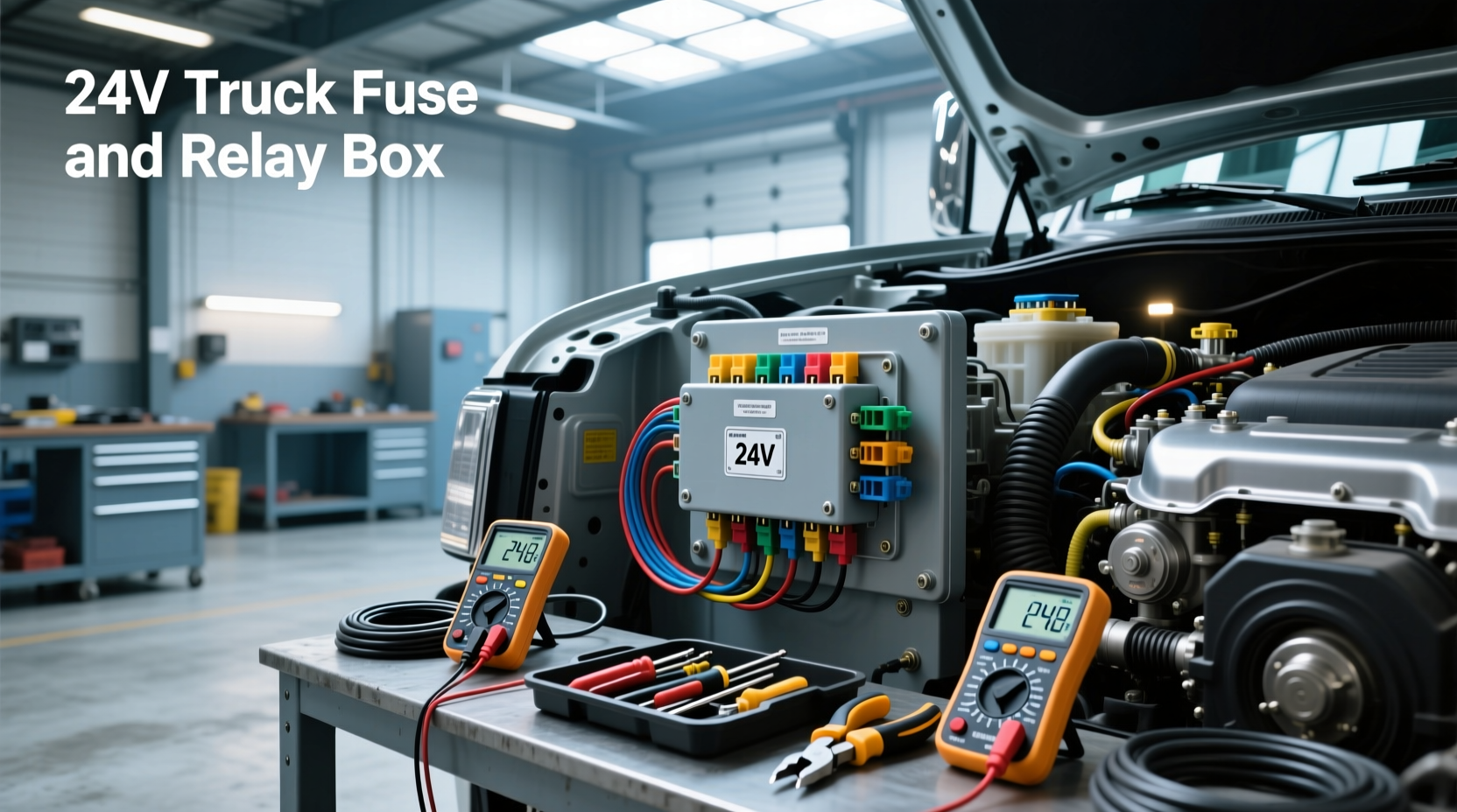 24v truck fuse and relay box guide