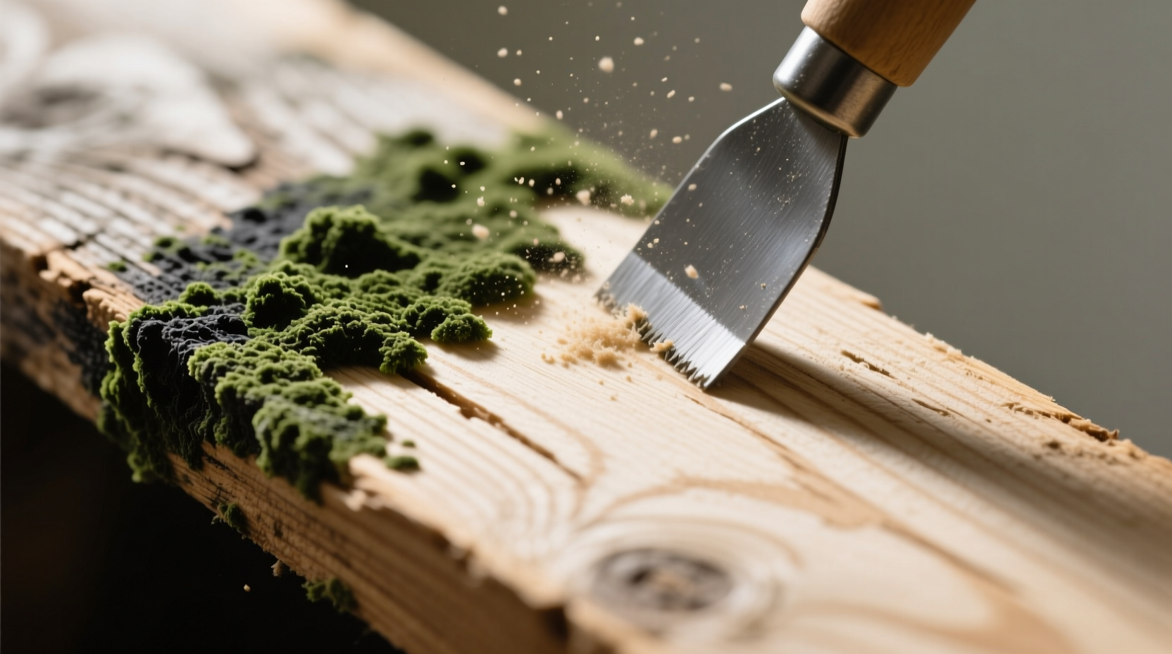 clean mold off wood