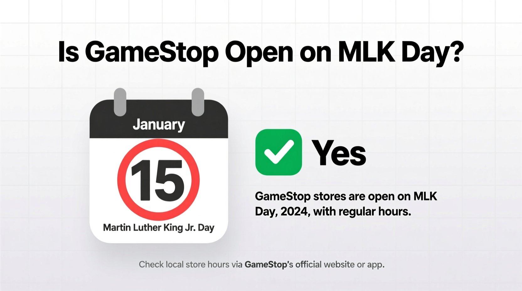 is gamestop open on mlk day
