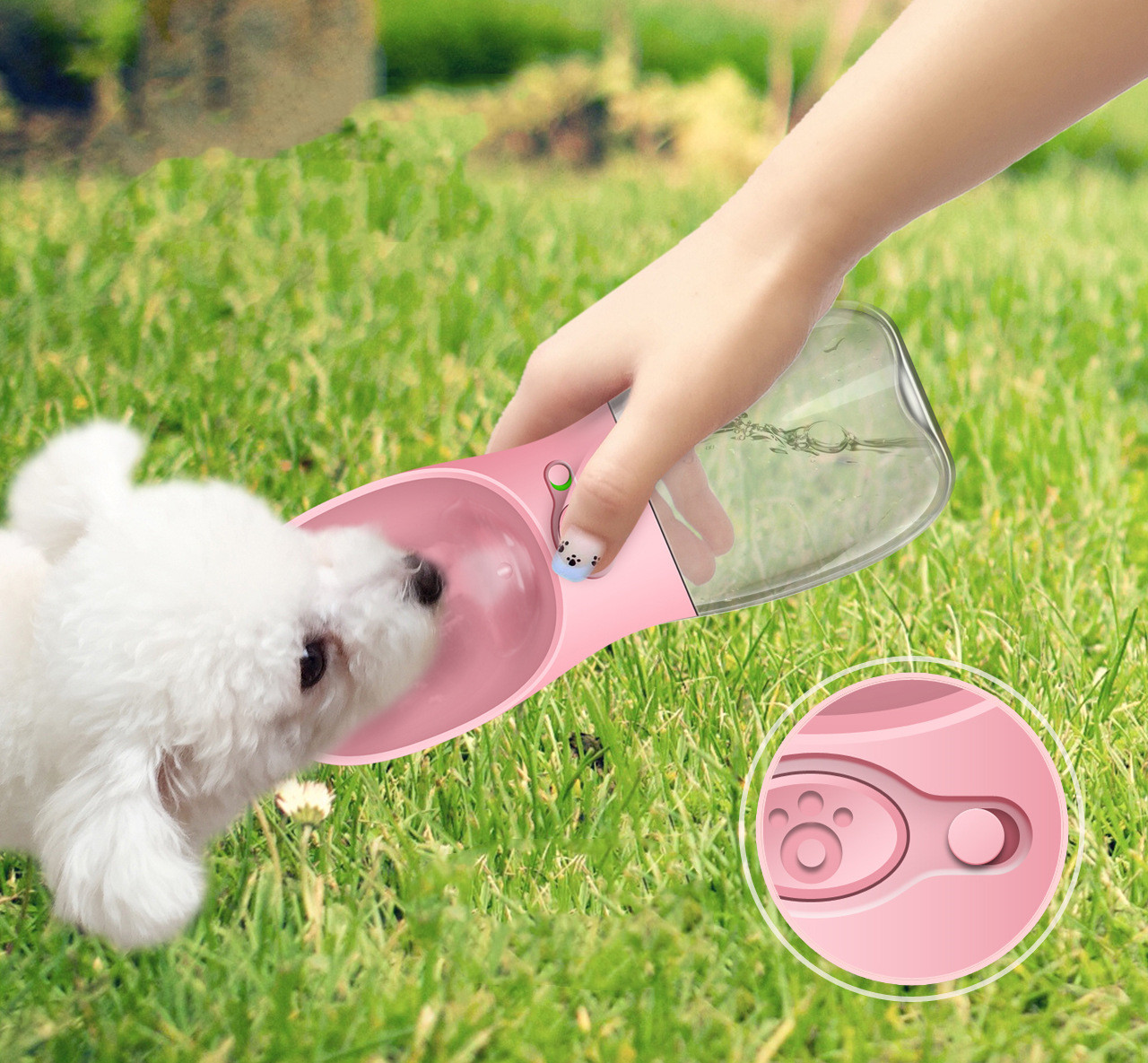 便携式宠物狗水瓶小型大型犬旅行小狗猫咪喝水碗户外宠物饮水机喂食器