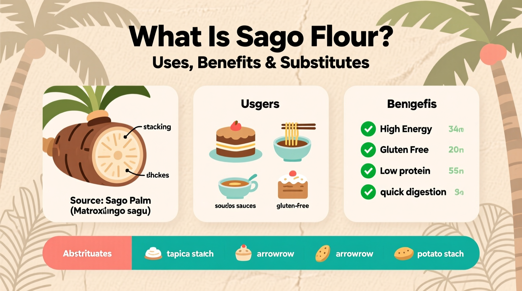 What Is Sago Flour? Uses, Benefits & Substitutes
