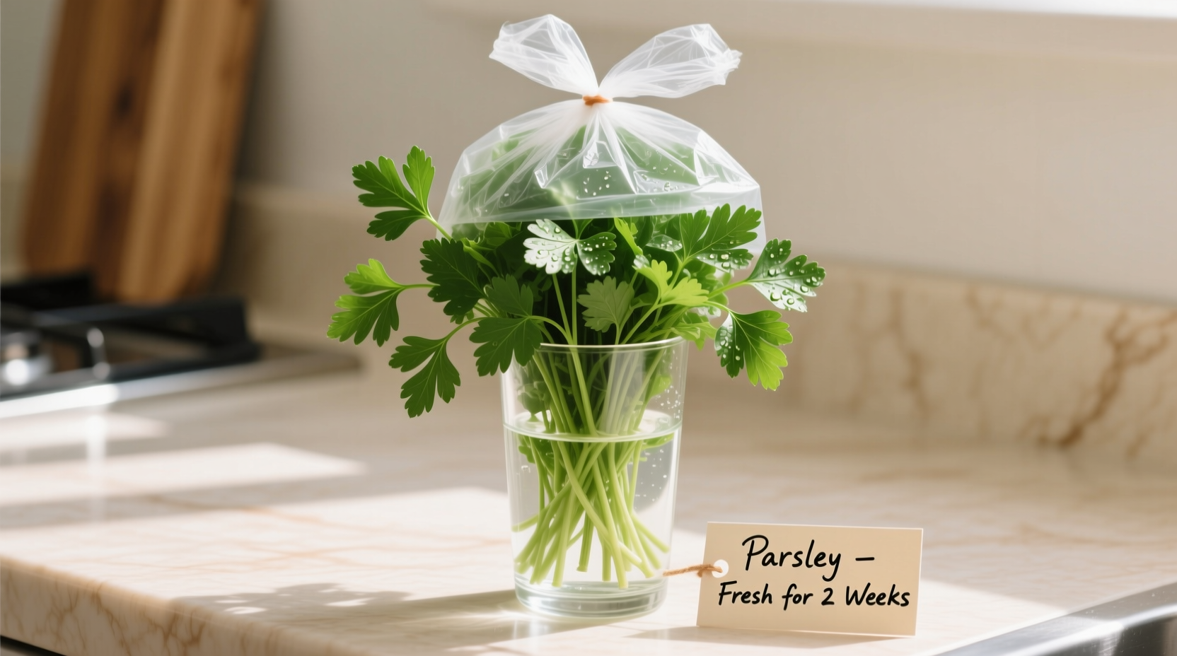 how to store fresh parsley