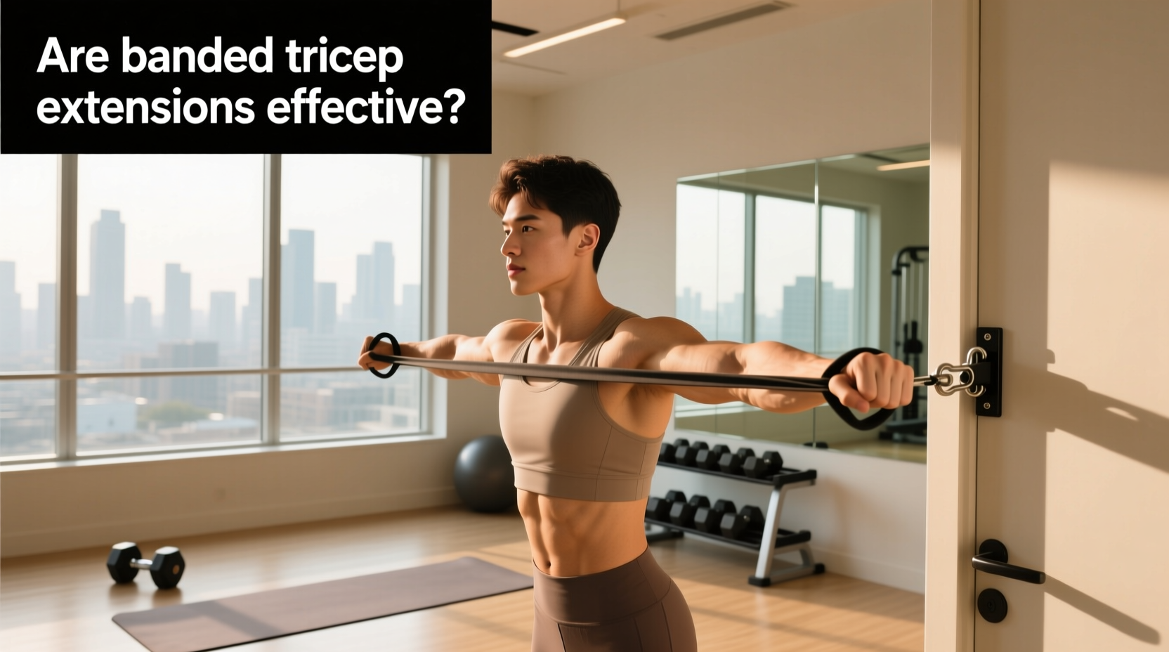 banded tricep extensions effective joint friendly