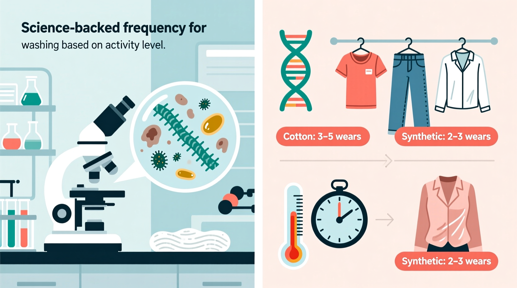 how often you should wash your clothes based on scienc