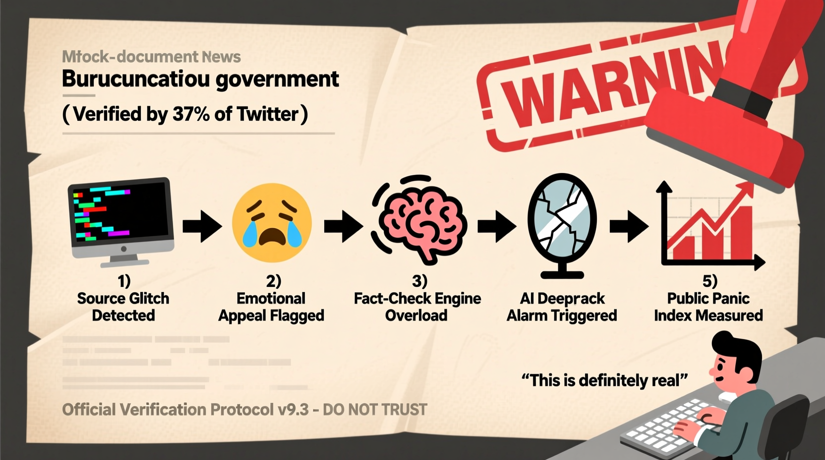 Satirical news verification process steps