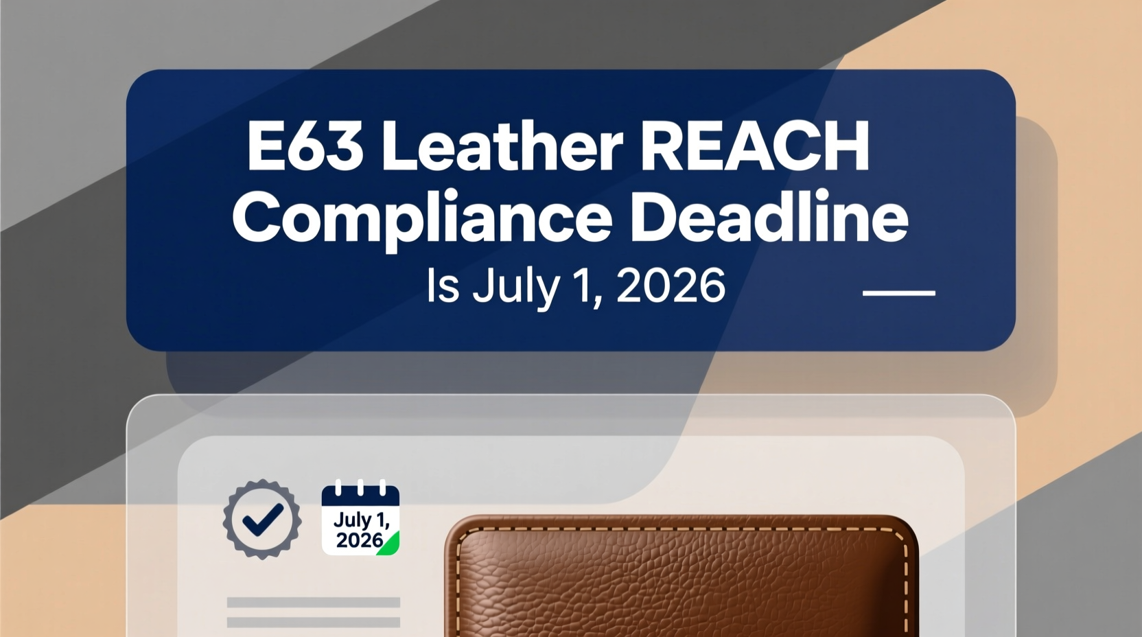 e63 leather reach compliance 2026