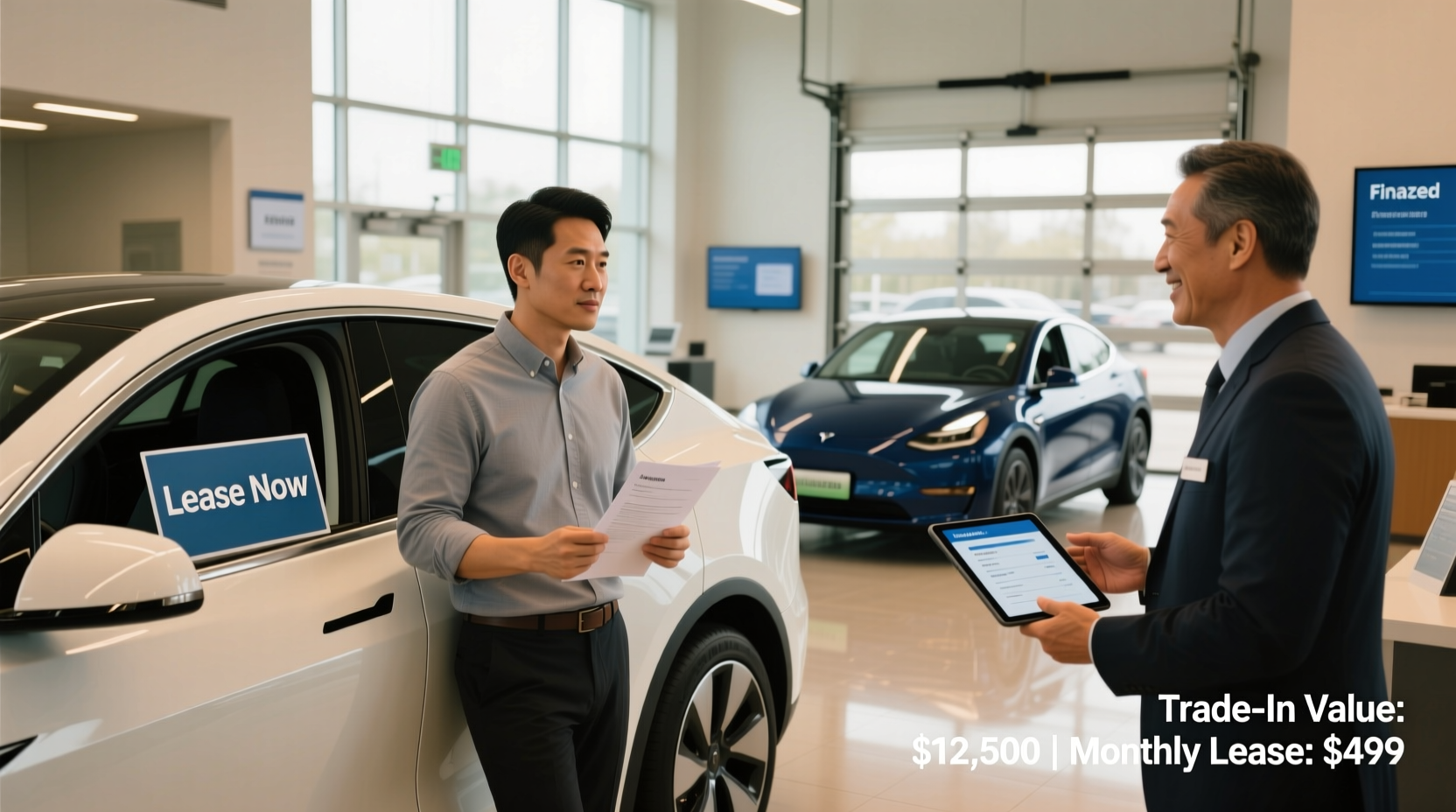 can i trade in my financed car for a lease