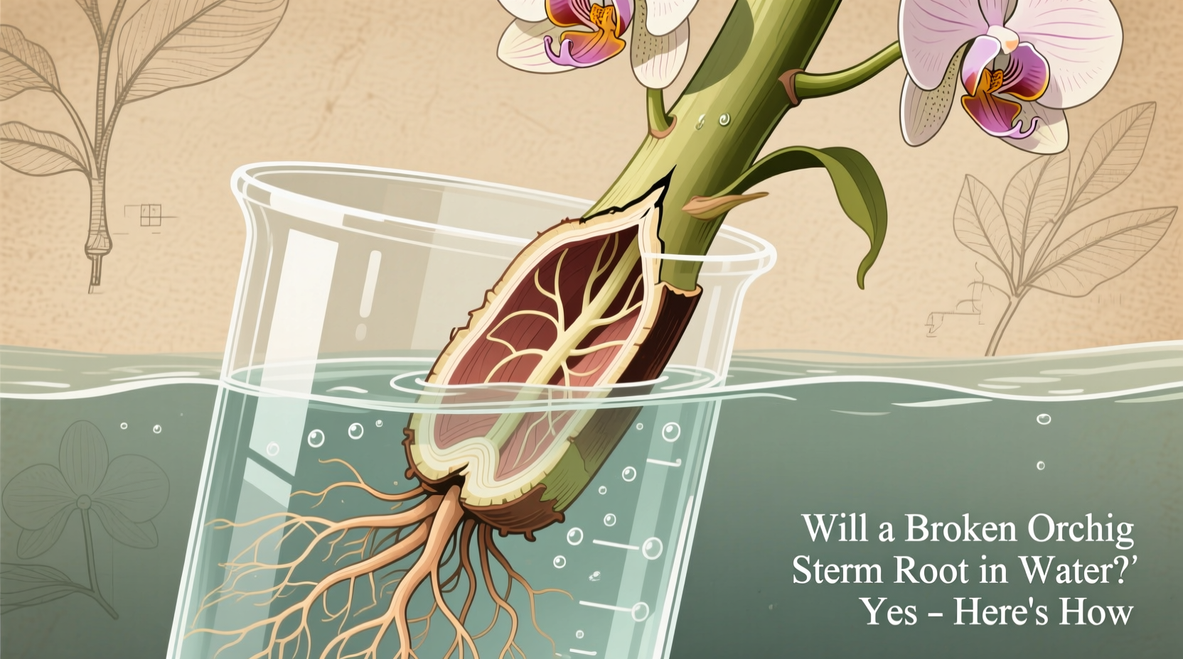 Will a Broken Orchid Stem Root in Water? Yes – Here's How