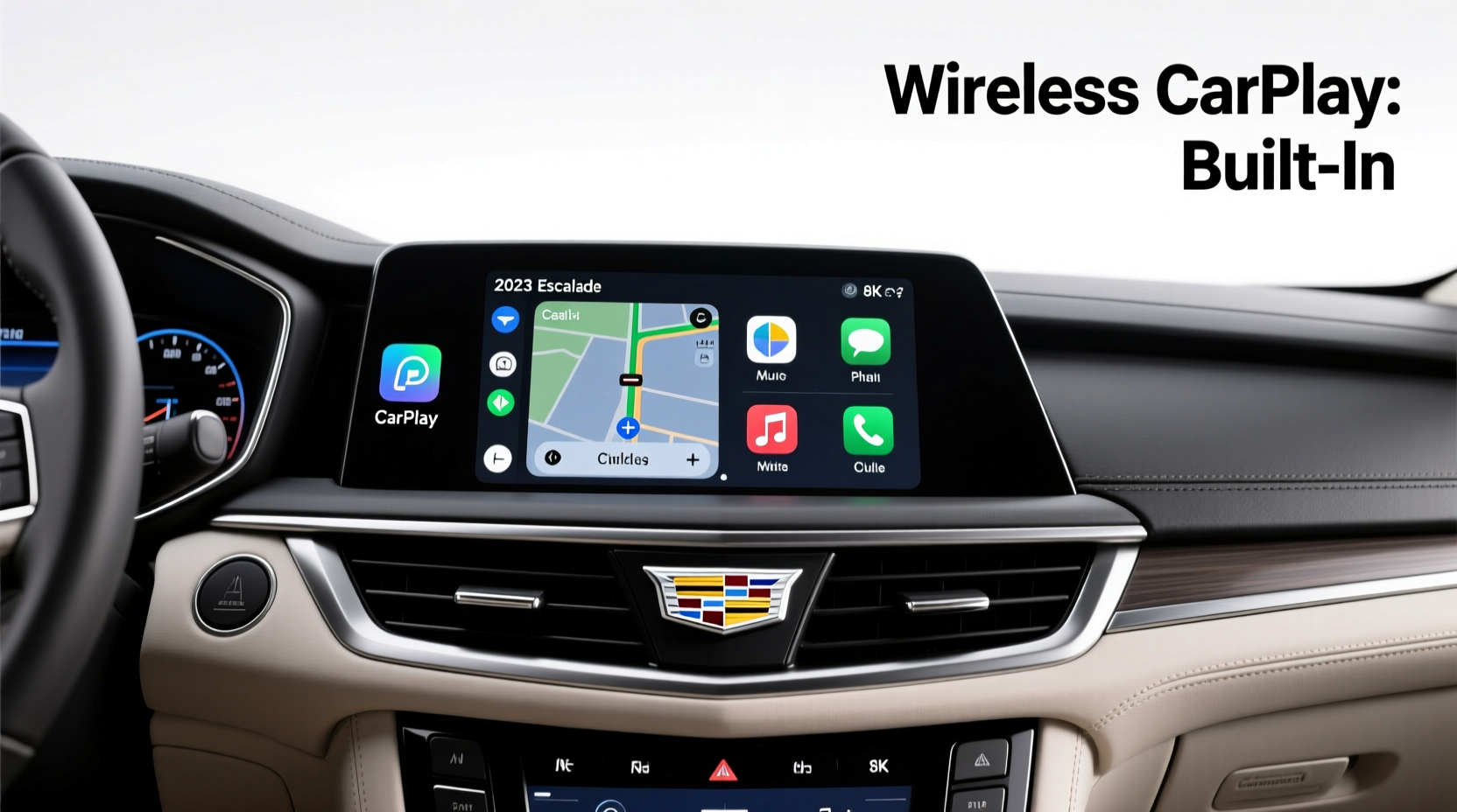 escalade 2023 wireless carplay install