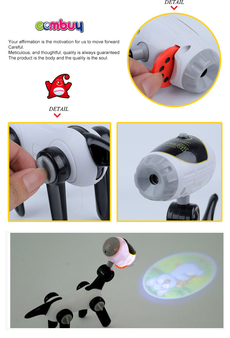 Robot dog toy machine creative painting projector drawing