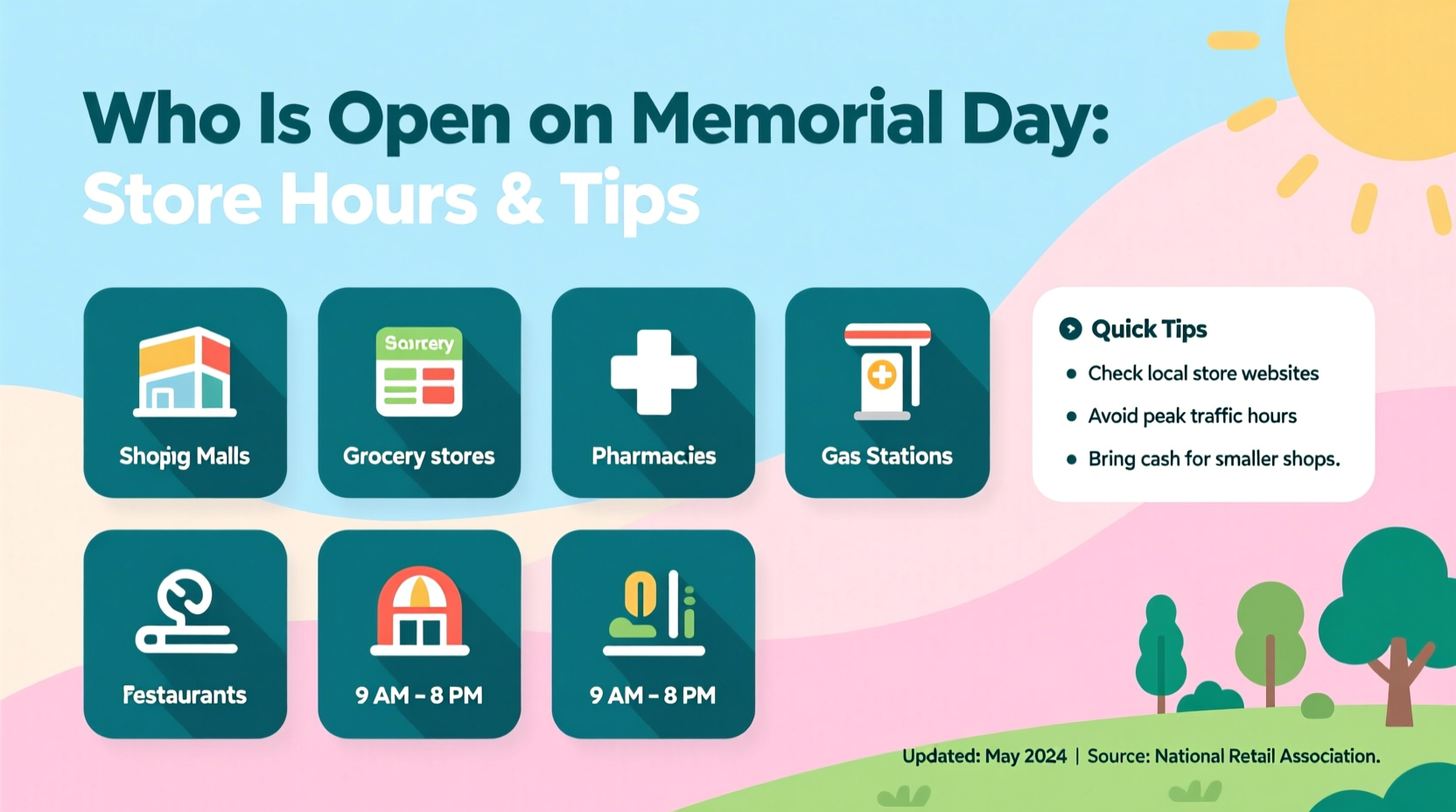 who is open on memorial day