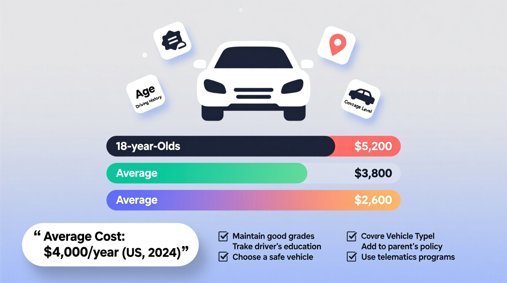how much is car insurance for a 18 year old