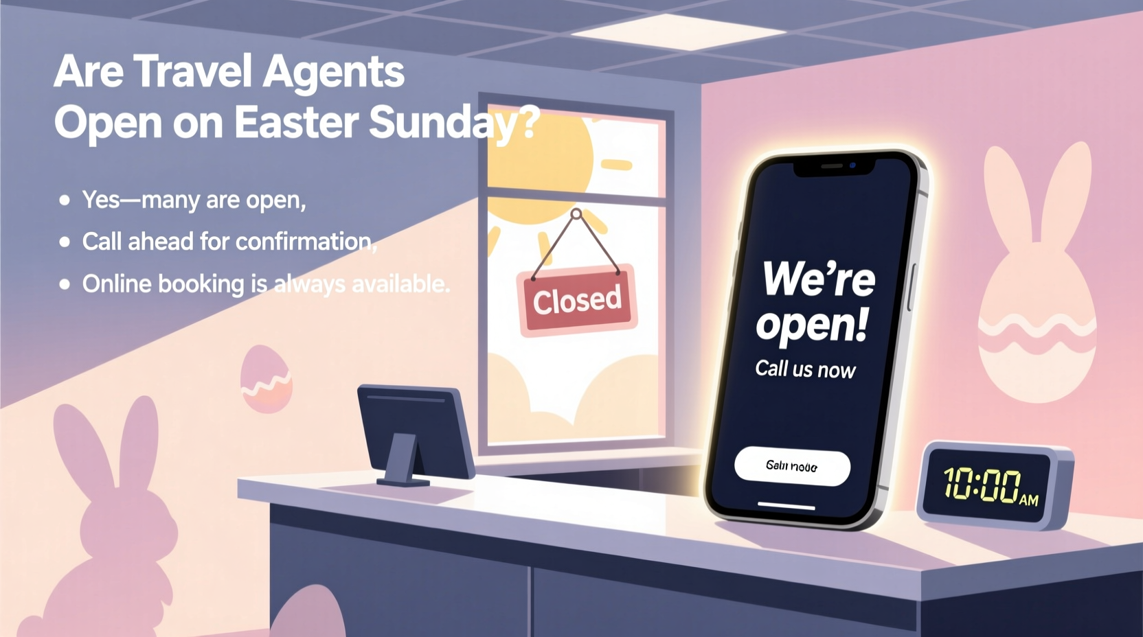 are travel agents open on easter sunday