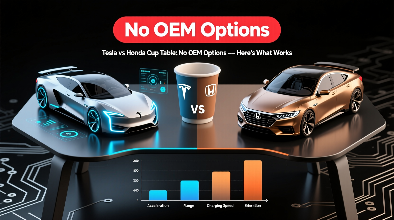 tesla vs honda cup table