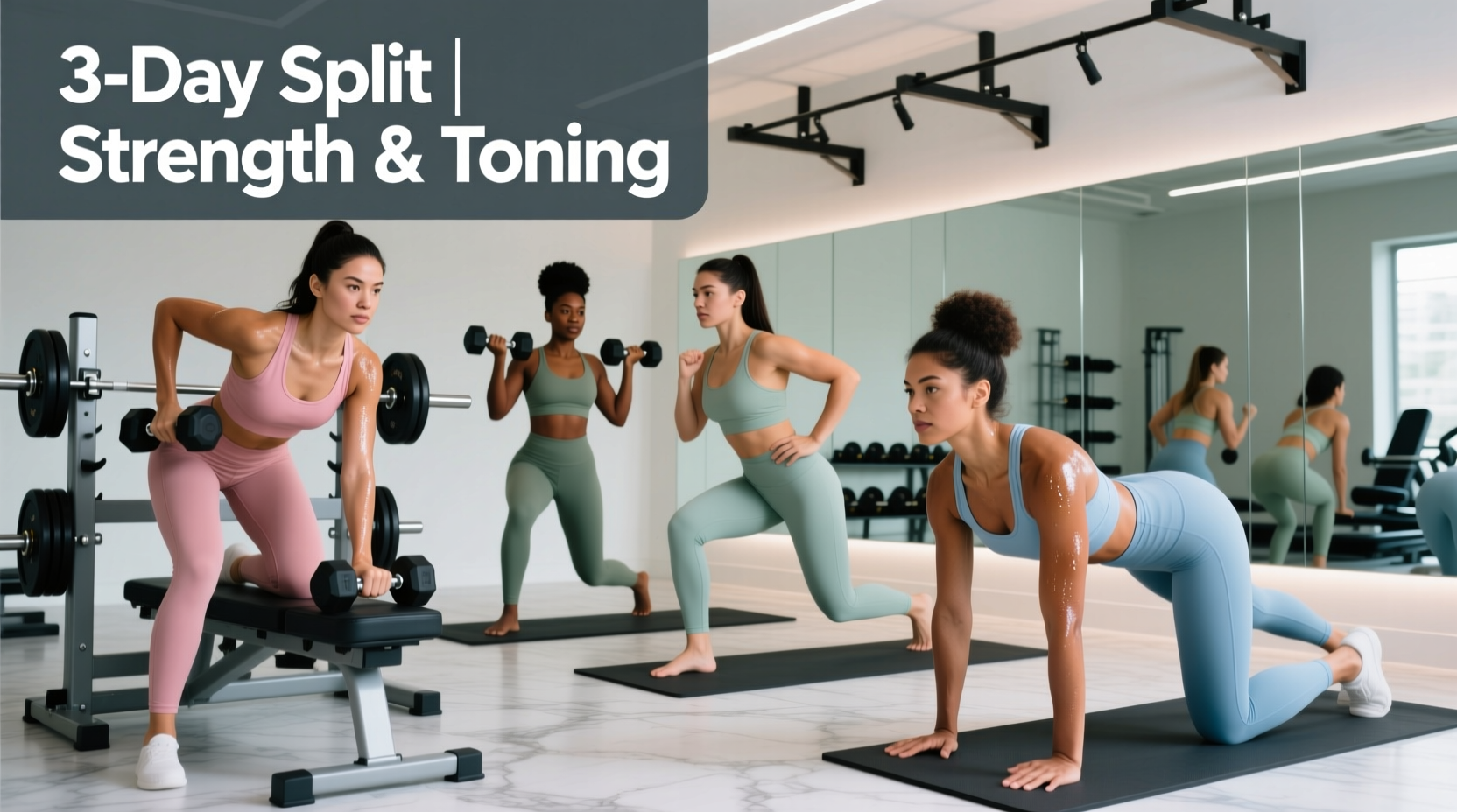 3 day split womens routine