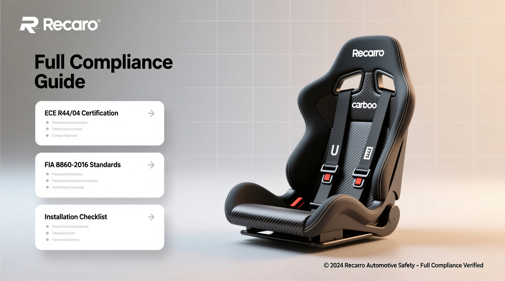 Recaro Carbon EU Installation: Full Compliance Guide