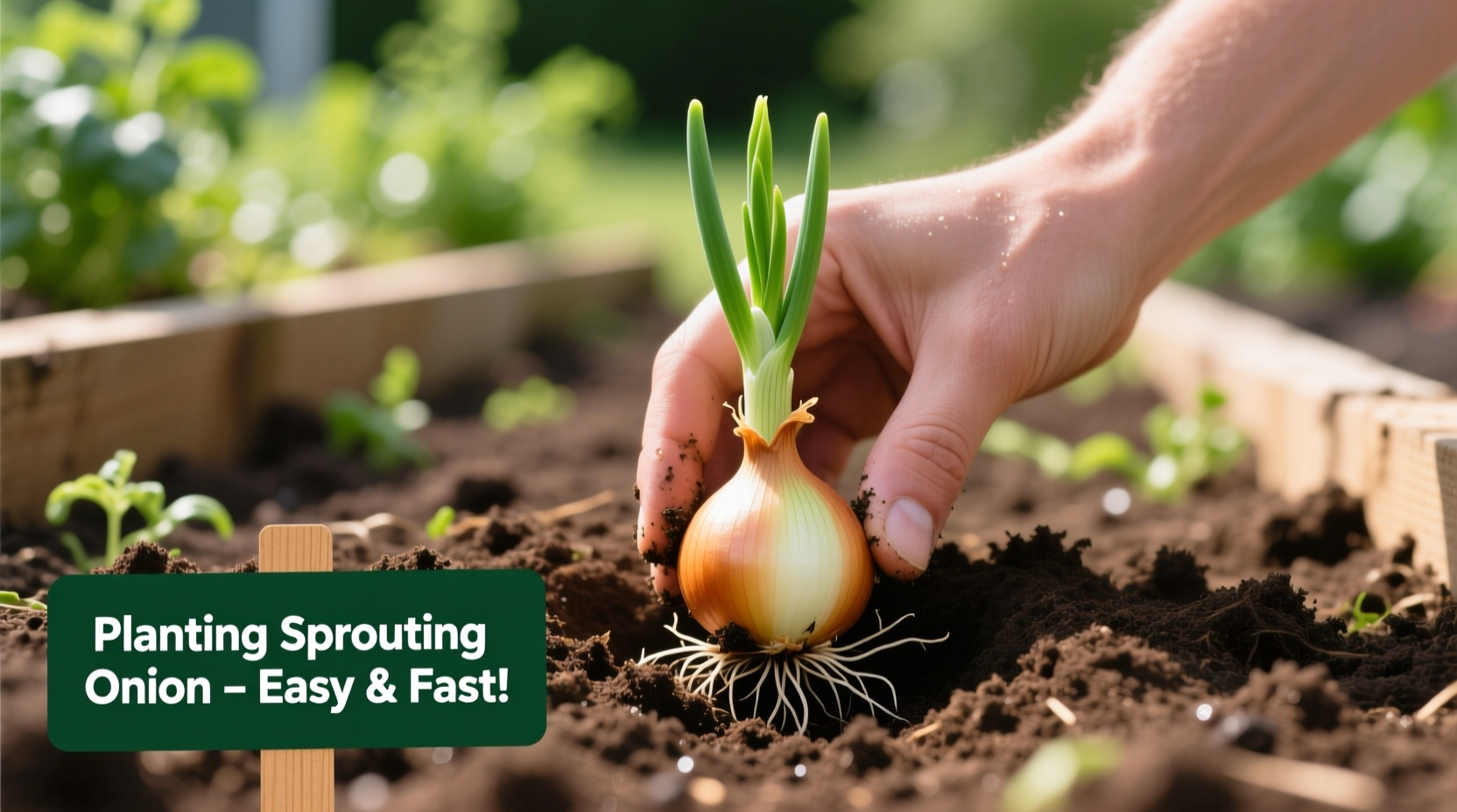 how to plant a sprouting onion