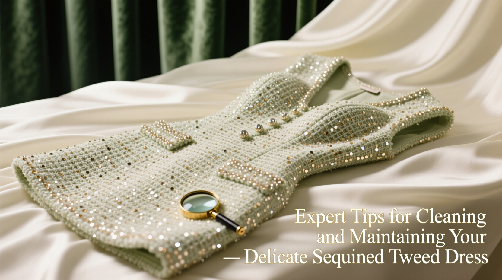 expert tips for cleaning and maintaining your delicate sequined tweed dress